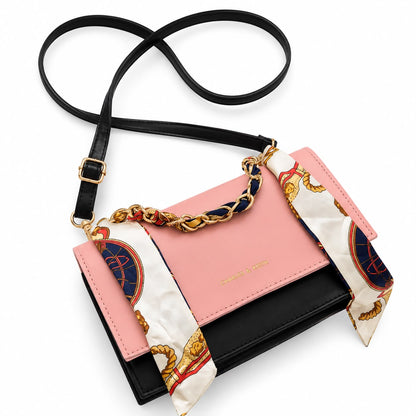 Amelia Scarf-Detail Crossbody Bag