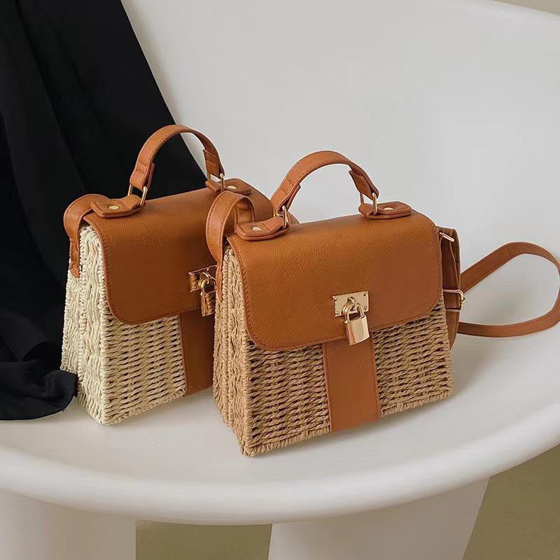 Straw Crossbody Bag